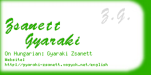 zsanett gyaraki business card